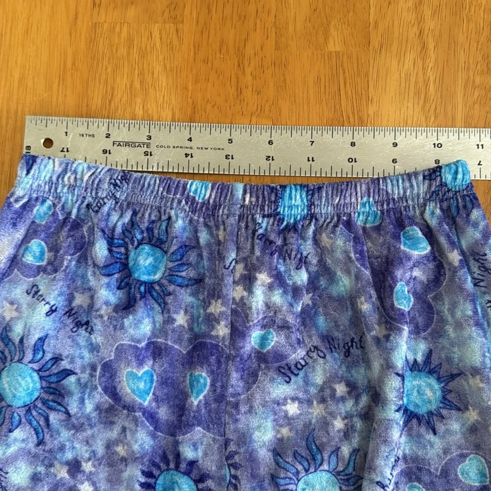 ✋Starry Night Pajama Size 8 Crushed Velvet Feel